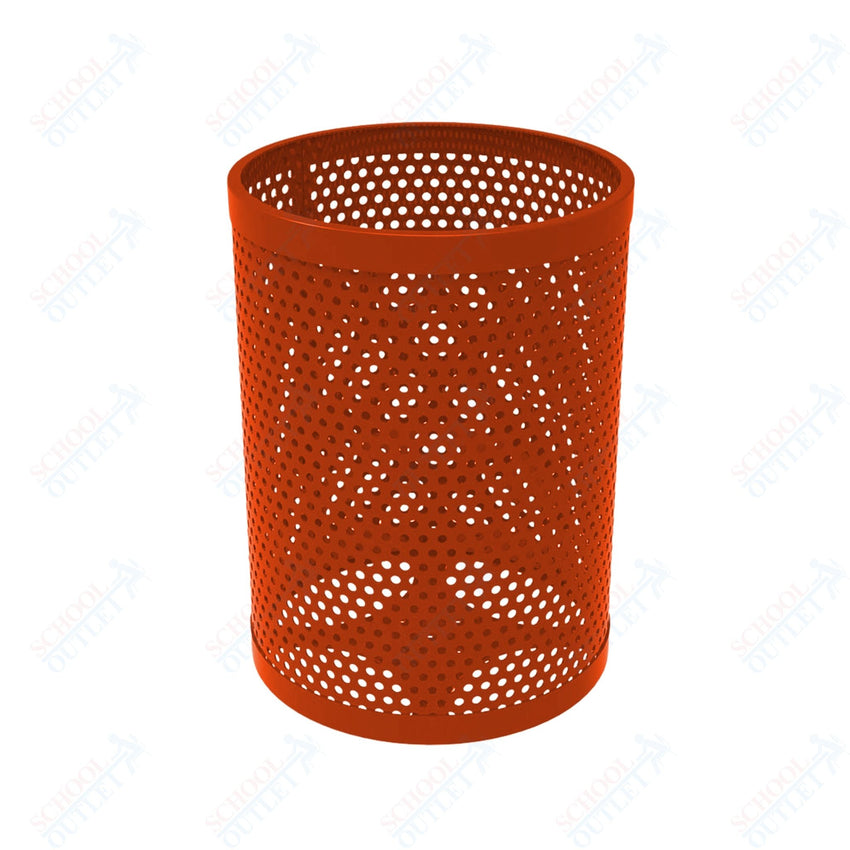 MyTcoat - 32 Gallon Metal Trash Receptacle 22.5" Diameter x 30" H (MYT - RRD32) - SchoolOutlet