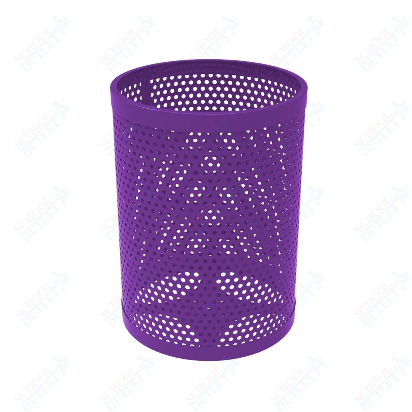MyTcoat - 32 Gallon Metal Trash Receptacle 22.5" Diameter x 30" H (MYT - RRD32) - SchoolOutlet