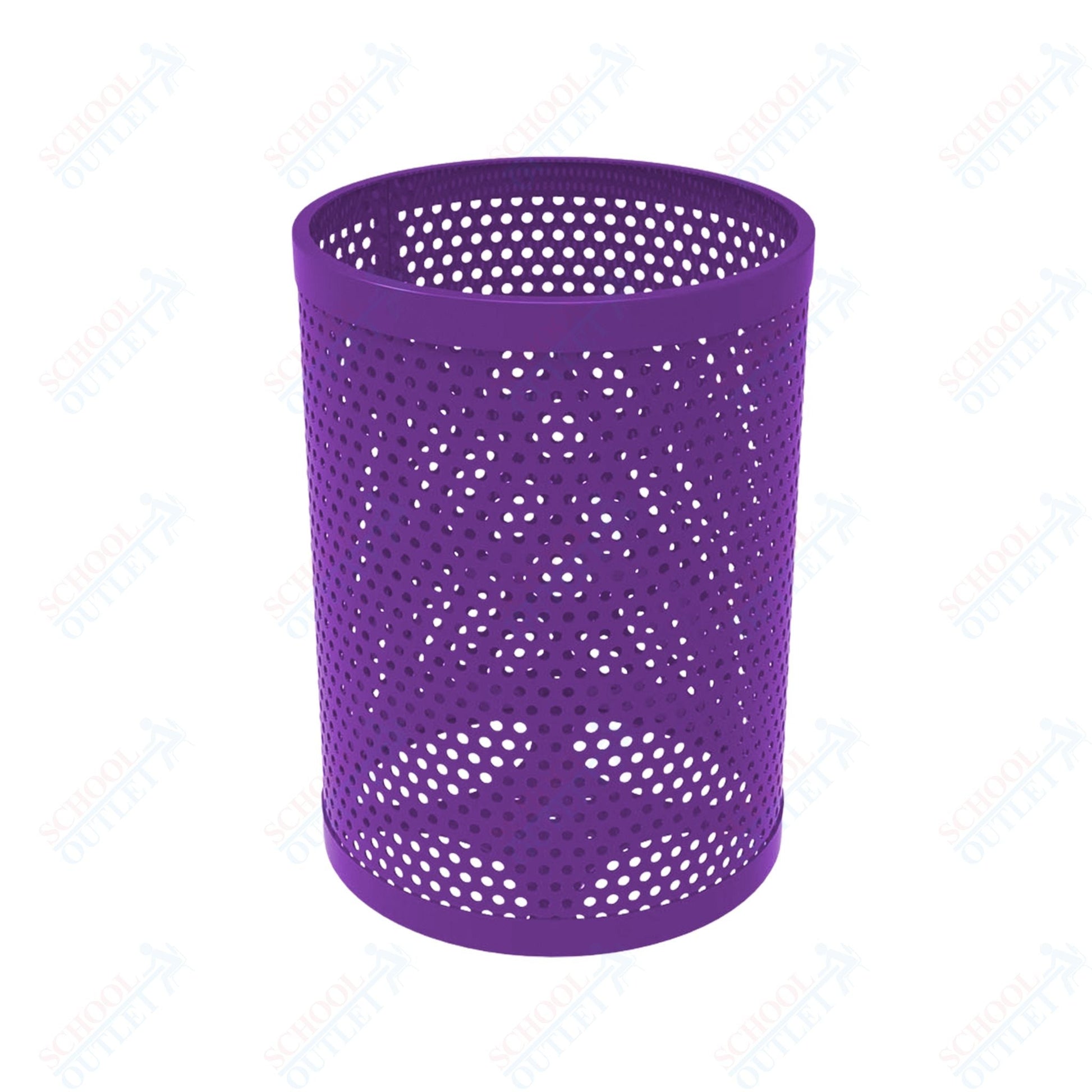 MyTcoat - 32 Gallon Metal Trash Receptacle 22.5" Diameter x 30" H (MYT - RRD32) - SchoolOutlet