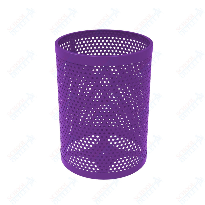 MyTcoat - 32 Gallon Metal Trash Receptacle 22.5" Diameter x 30" H (MYT - RRD32) - SchoolOutlet