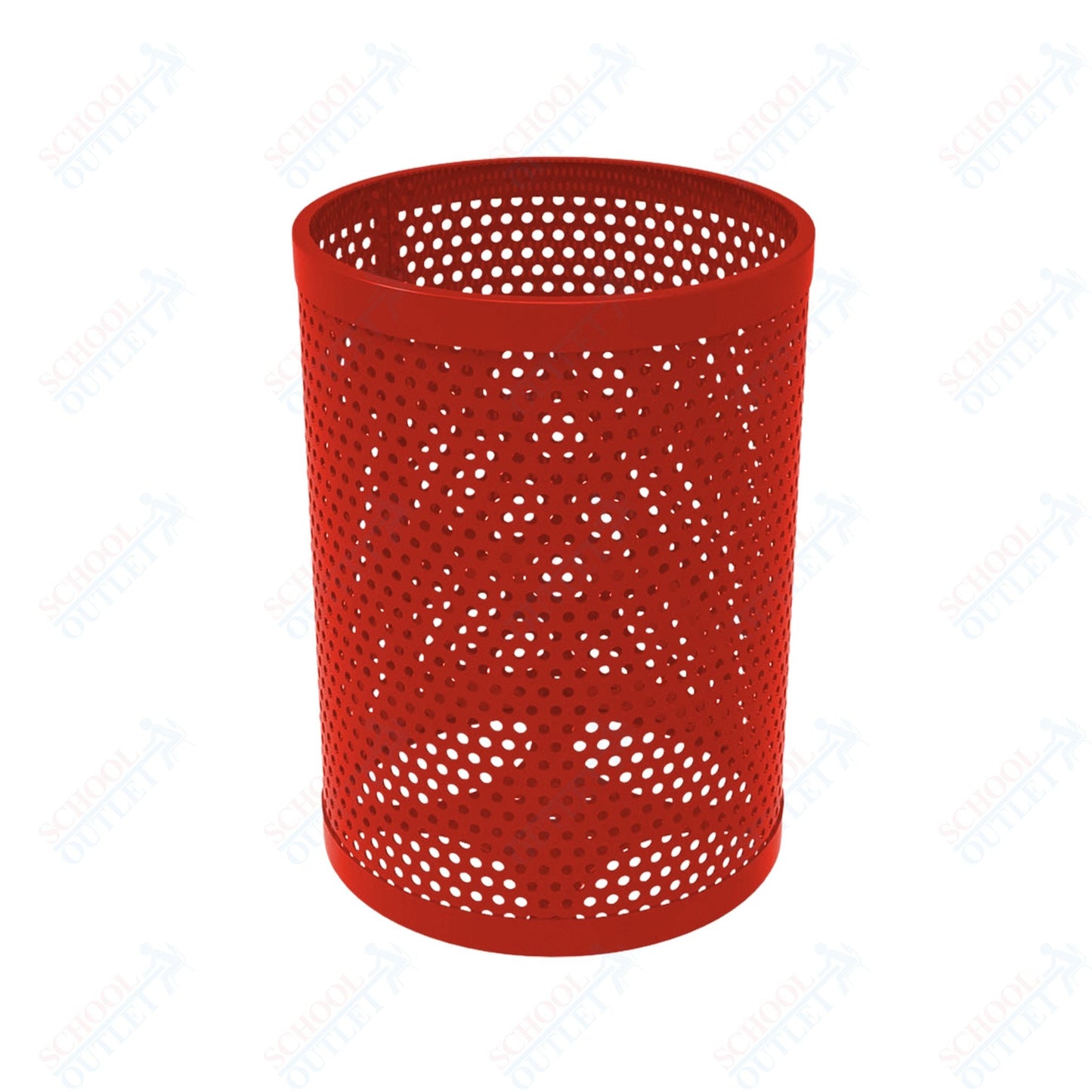 MyTcoat - 32 Gallon Metal Trash Receptacle 22.5" Diameter x 30" H (MYT - RRD32) - SchoolOutlet