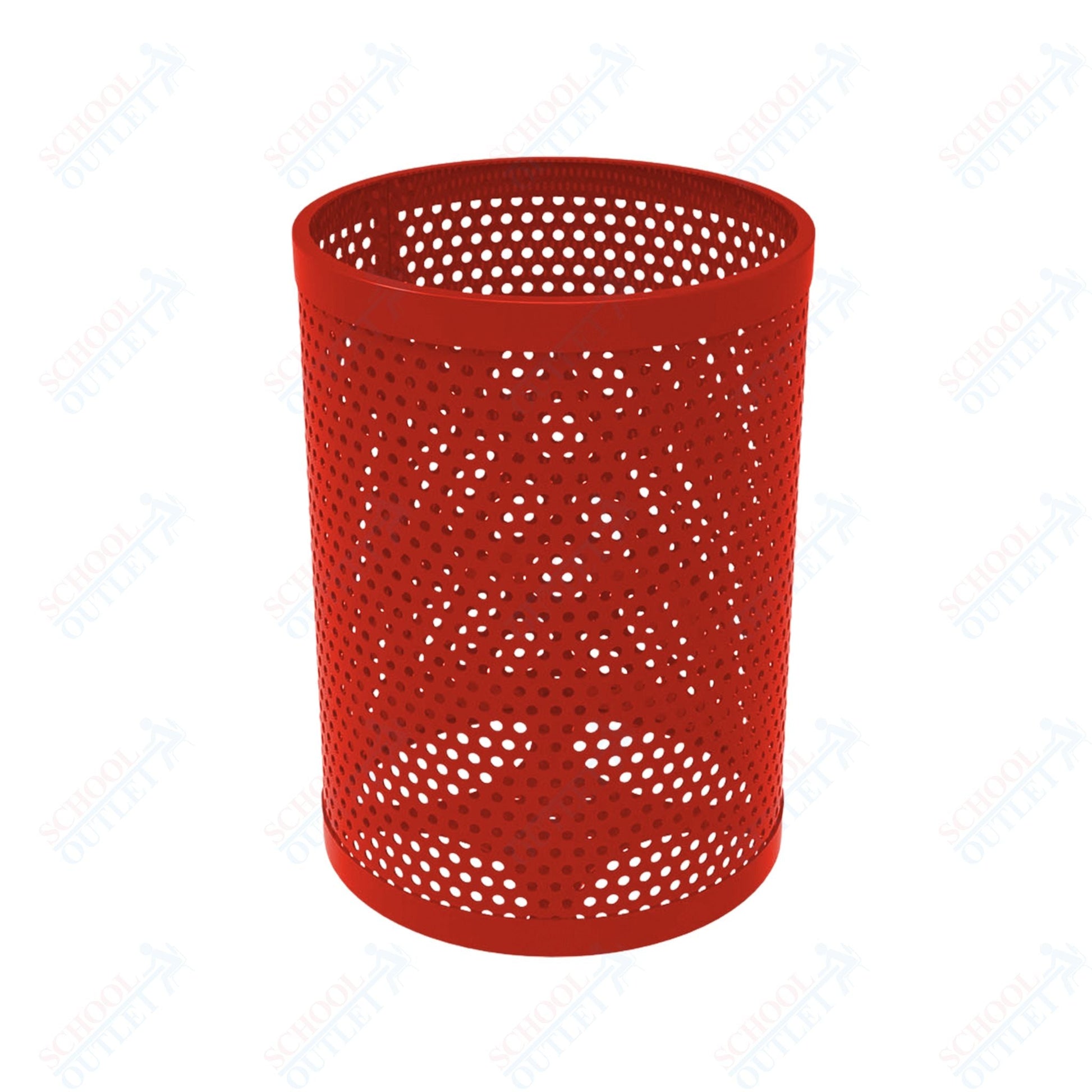 MyTcoat - 32 Gallon Metal Trash Receptacle 22.5" Diameter x 30" H (MYT - RRD32) - SchoolOutlet