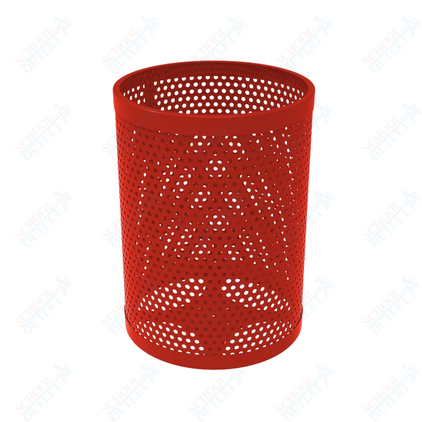 MyTcoat - 32 Gallon Metal Trash Receptacle 22.5" Diameter x 30" H (MYT - RRD32) - SchoolOutlet