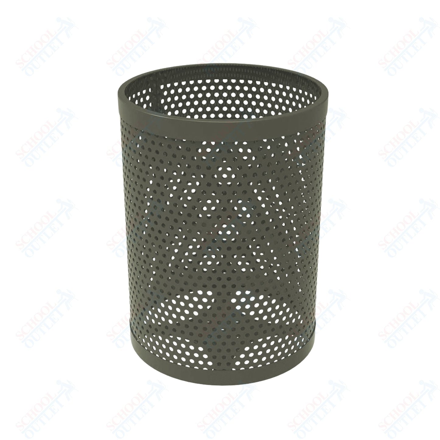MyTcoat - 32 Gallon Metal Trash Receptacle 22.5" Diameter x 30" H (MYT - RRD32) - SchoolOutlet