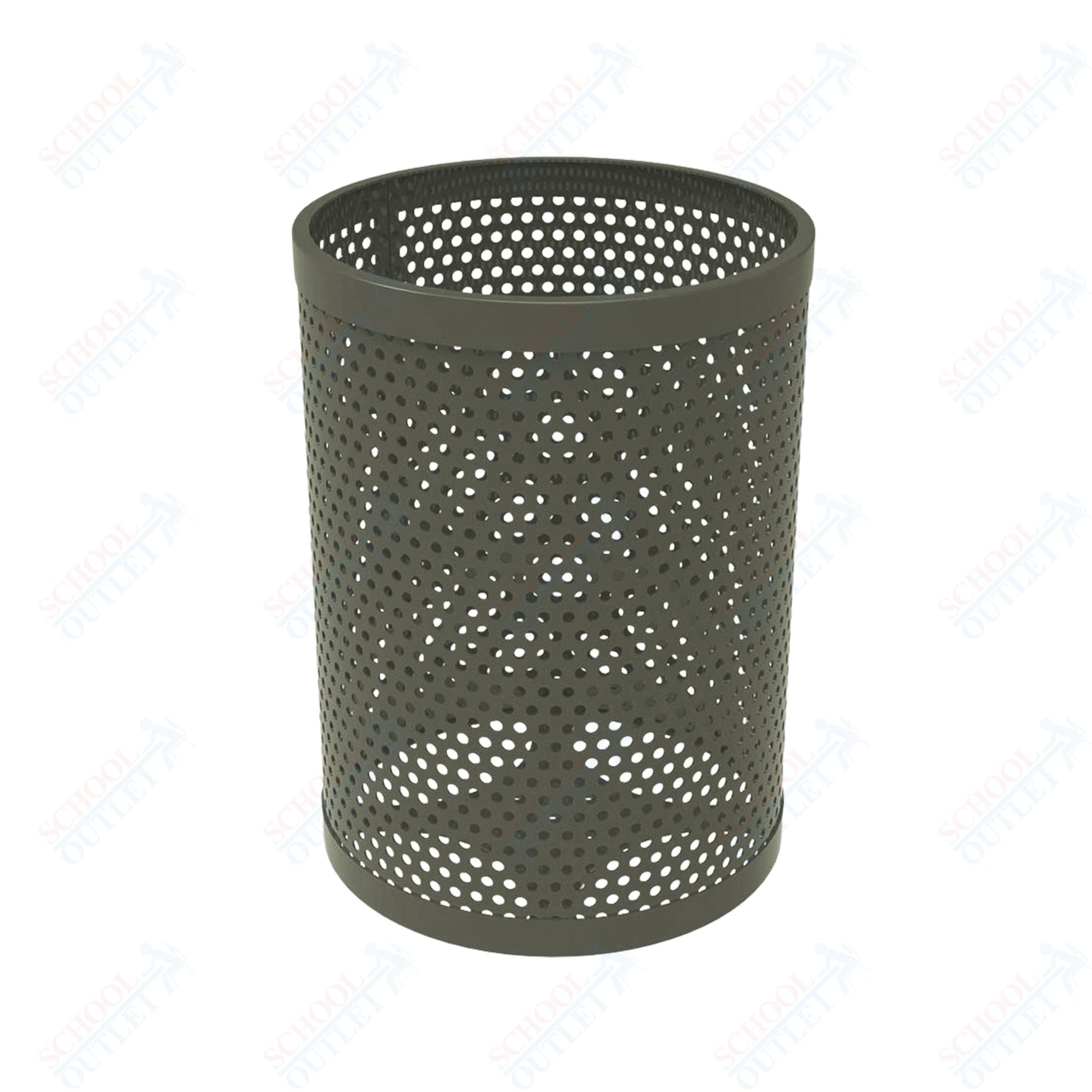 MyTcoat - 32 Gallon Metal Trash Receptacle 22.5" Diameter x 30" H (MYT - RRD32) - SchoolOutlet