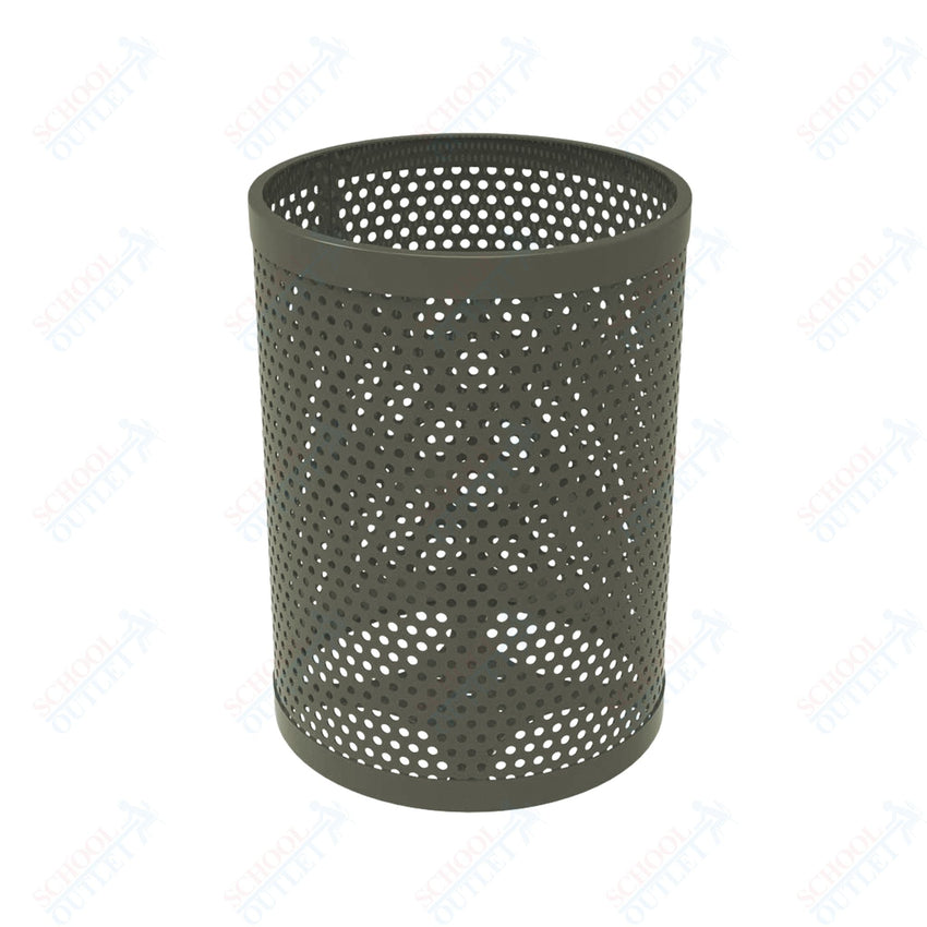 MyTcoat - 32 Gallon Metal Trash Receptacle 22.5" Diameter x 30" H (MYT - RRD32) - SchoolOutlet