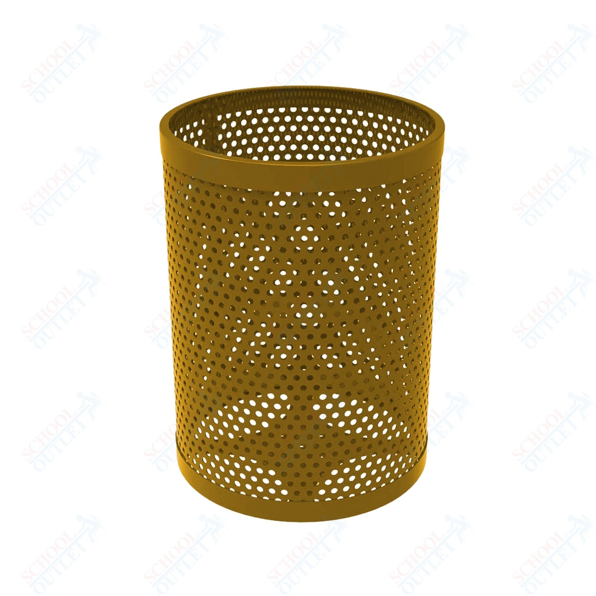 MyTcoat - 32 Gallon Metal Trash Receptacle 22.5" Diameter x 30" H (MYT - RRD32) - SchoolOutlet