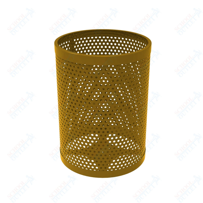 MyTcoat - 32 Gallon Metal Trash Receptacle 22.5" Diameter x 30" H (MYT - RRD32) - SchoolOutlet