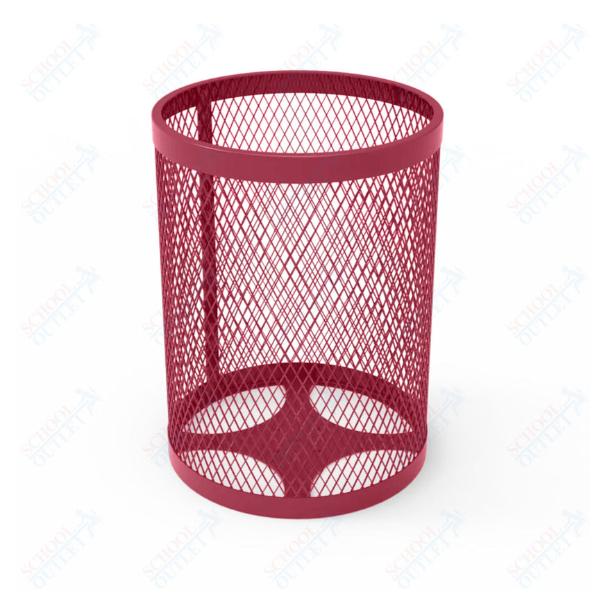 MyTcoat - 55 Gallon Metal Trash Receptacle 26" Diameter x 34" H (MYT - RRD55) - SchoolOutlet