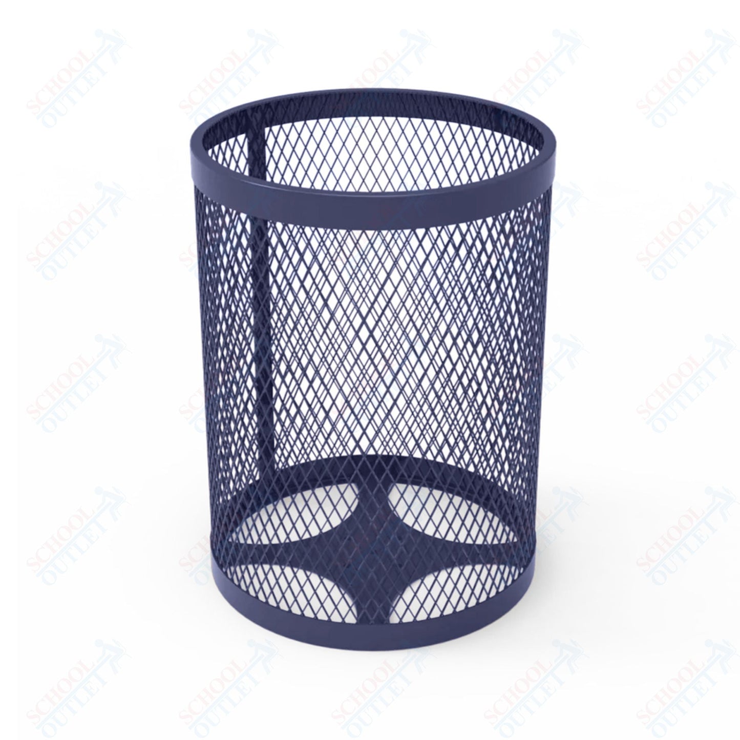 MyTcoat - 55 Gallon Metal Trash Receptacle 26" Diameter x 34" H (MYT - RRD55) - SchoolOutlet