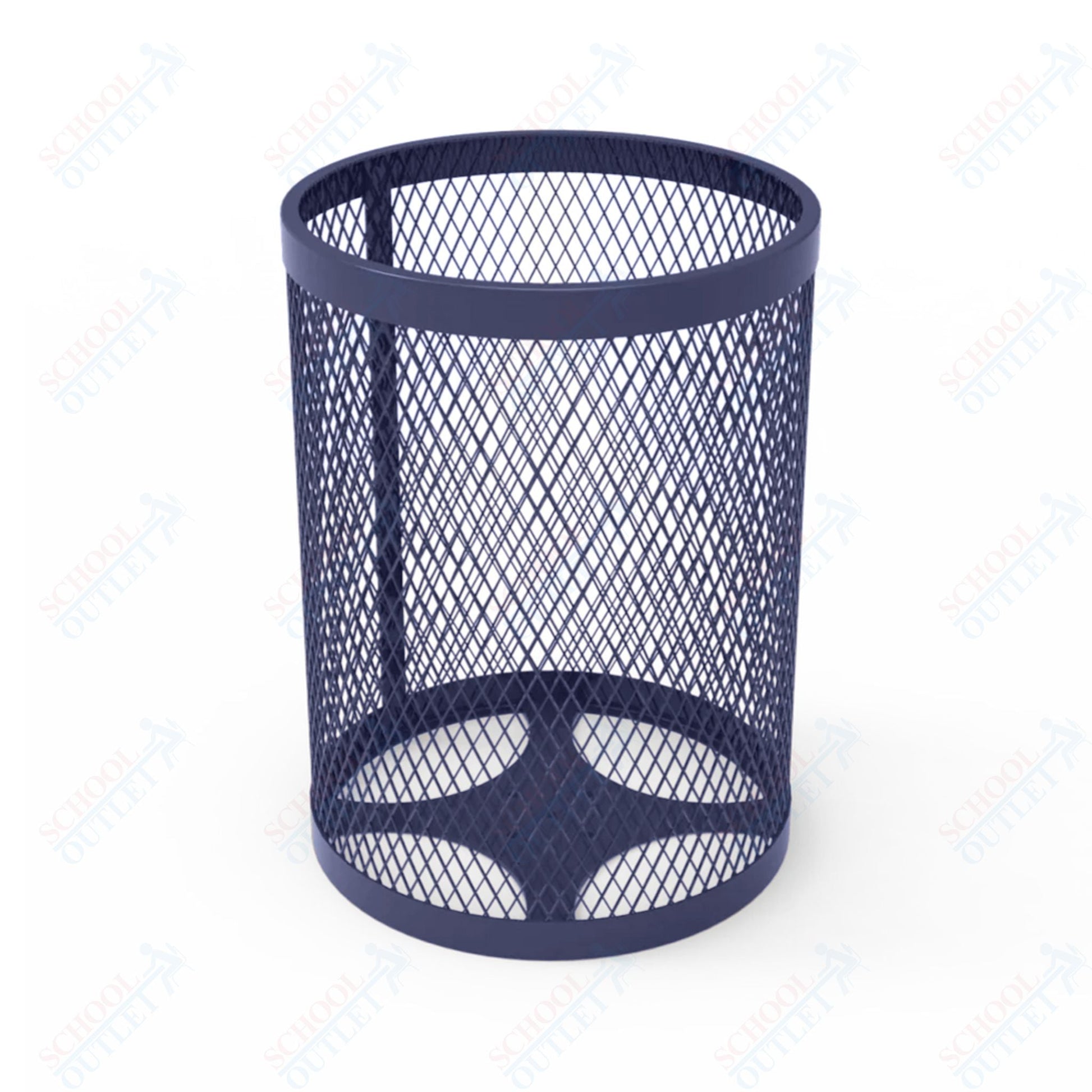 MyTcoat - 55 Gallon Metal Trash Receptacle 26" Diameter x 34" H (MYT - RRD55) - SchoolOutlet