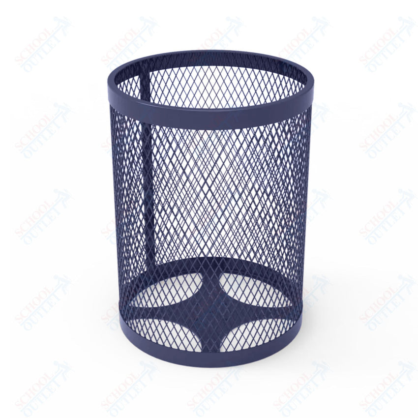 MyTcoat - 55 Gallon Metal Trash Receptacle 26" Diameter x 34" H (MYT - RRD55) - SchoolOutlet
