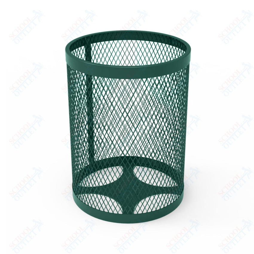 MyTcoat - 55 Gallon Metal Trash Receptacle 26" Diameter x 34" H (MYT - RRD55) - SchoolOutlet