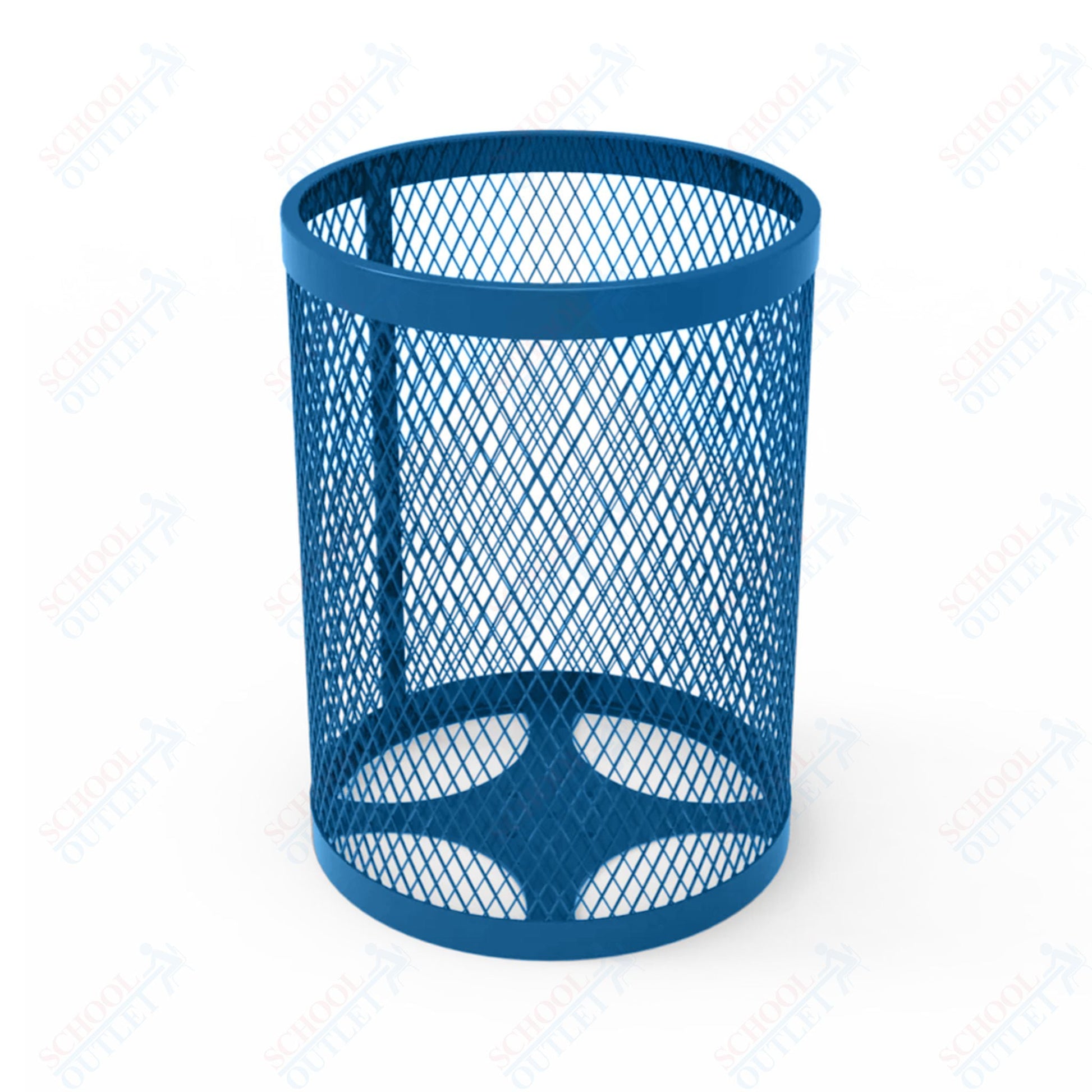 MyTcoat - 55 Gallon Metal Trash Receptacle 26" Diameter x 34" H (MYT - RRD55) - SchoolOutlet