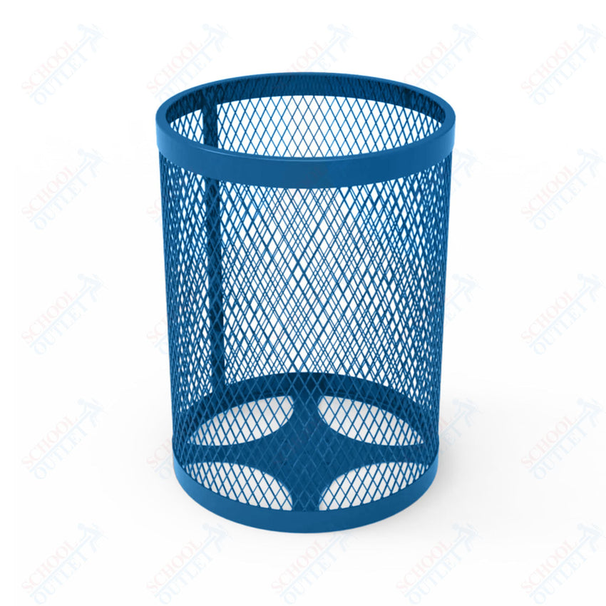 MyTcoat - 55 Gallon Metal Trash Receptacle 26" Diameter x 34" H (MYT - RRD55) - SchoolOutlet