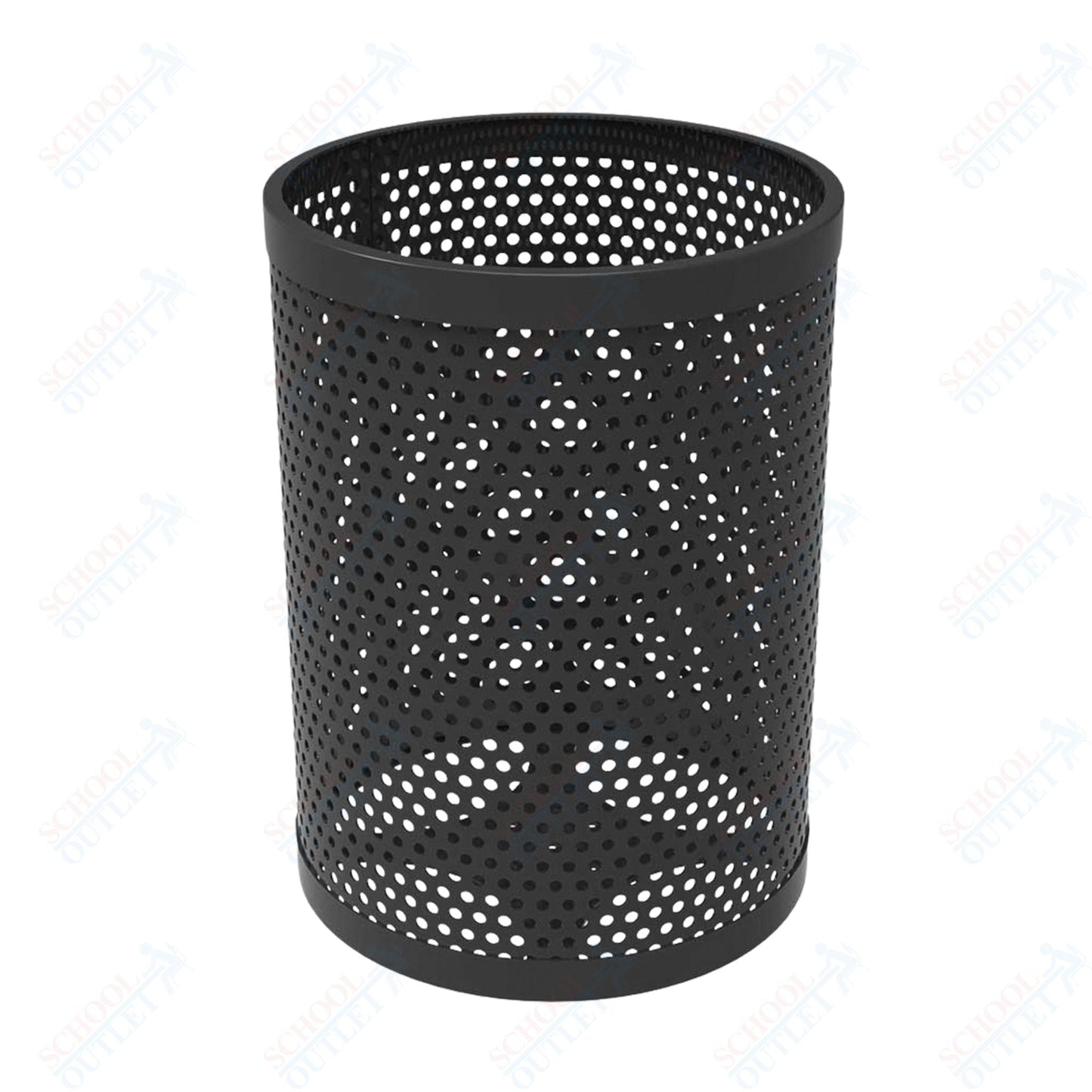 MyTcoat - 55 Gallon Metal Trash Receptacle 26" Diameter x 34" H (MYT - RRD55) - SchoolOutlet