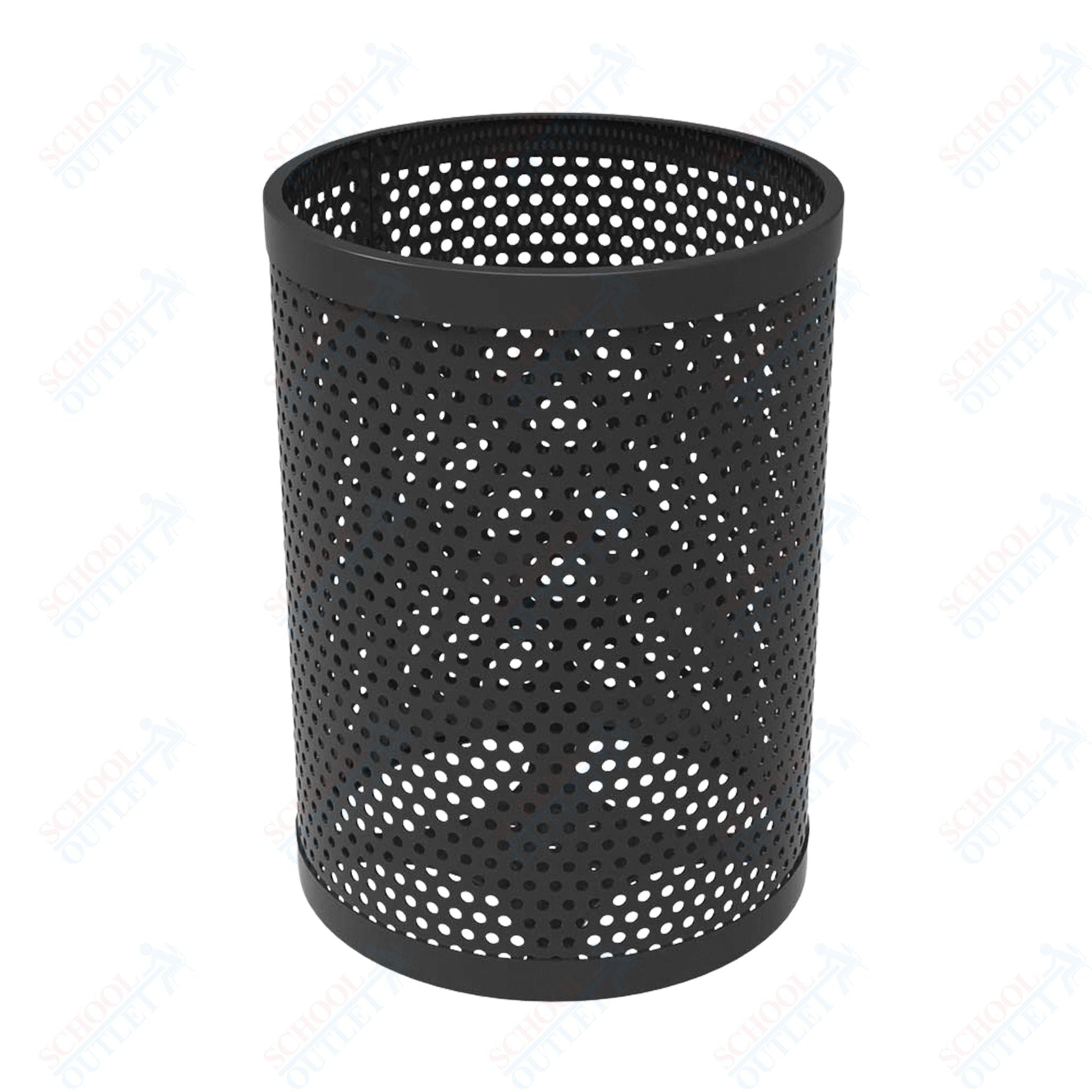 MyTcoat - 55 Gallon Metal Trash Receptacle 26" Diameter x 34" H (MYT - RRD55) - SchoolOutlet