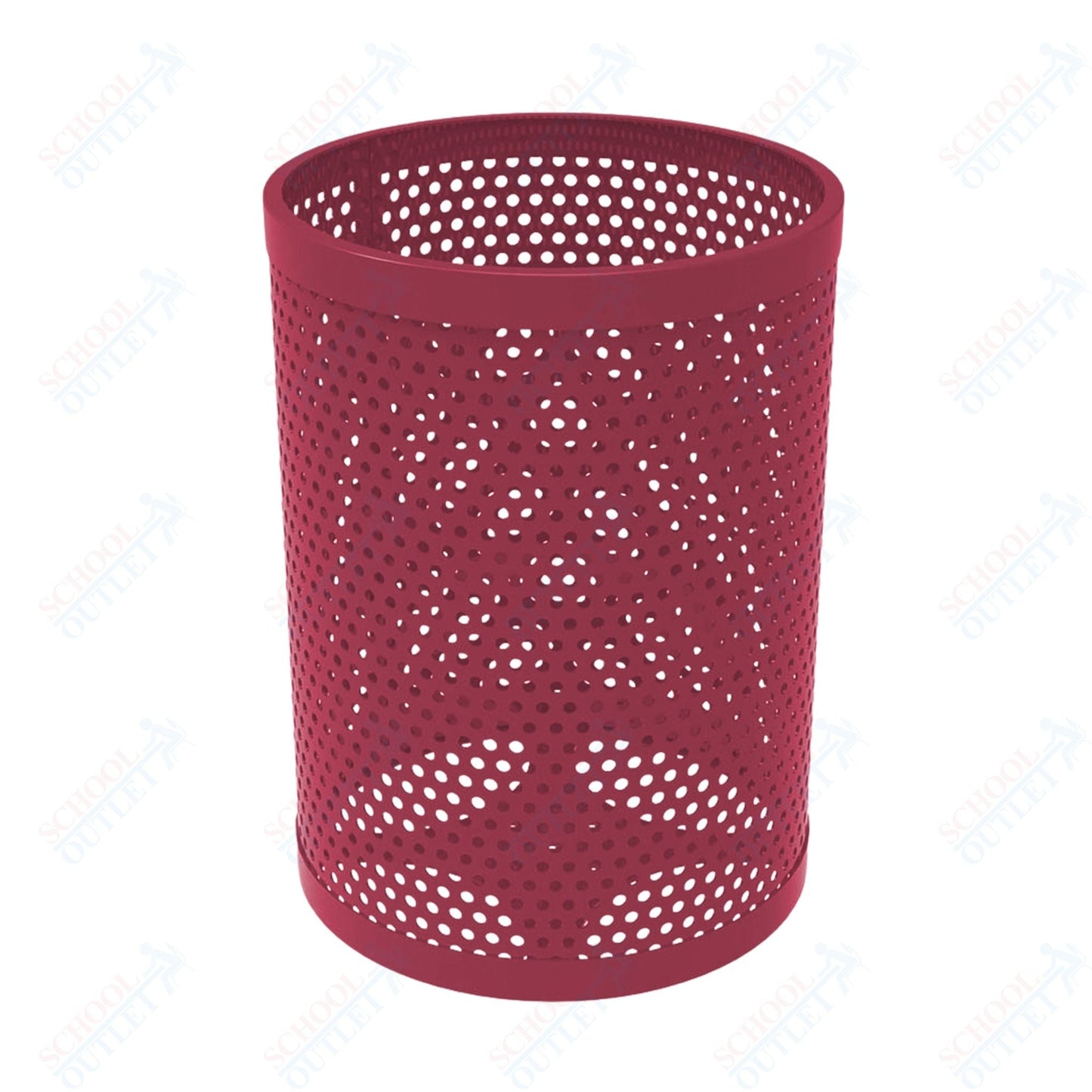 MyTcoat - 55 Gallon Metal Trash Receptacle 26" Diameter x 34" H (MYT - RRD55) - SchoolOutlet