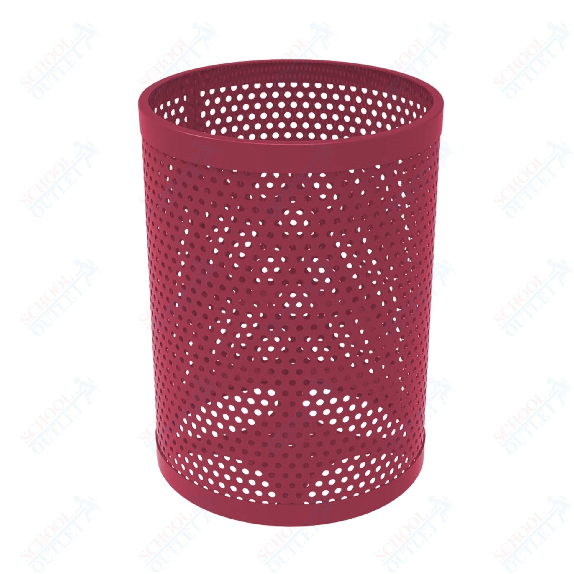 MyTcoat - 55 Gallon Metal Trash Receptacle 26" Diameter x 34" H (MYT - RRD55) - SchoolOutlet