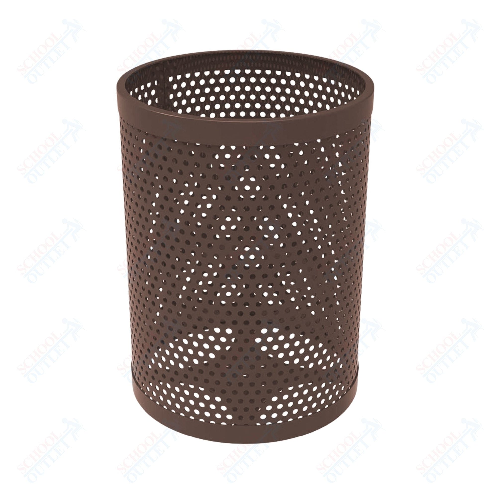 MyTcoat - 55 Gallon Metal Trash Receptacle 26" Diameter x 34" H (MYT - RRD55) - SchoolOutlet