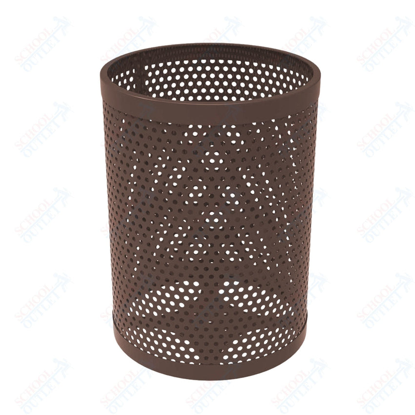 MyTcoat - 55 Gallon Metal Trash Receptacle 26" Diameter x 34" H (MYT - RRD55) - SchoolOutlet