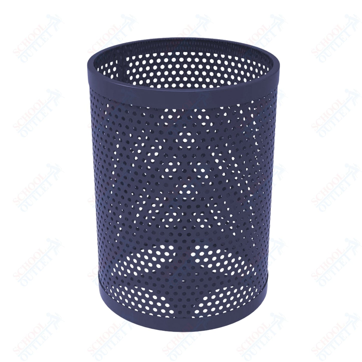 MyTcoat - 55 Gallon Metal Trash Receptacle 26" Diameter x 34" H (MYT - RRD55) - SchoolOutlet