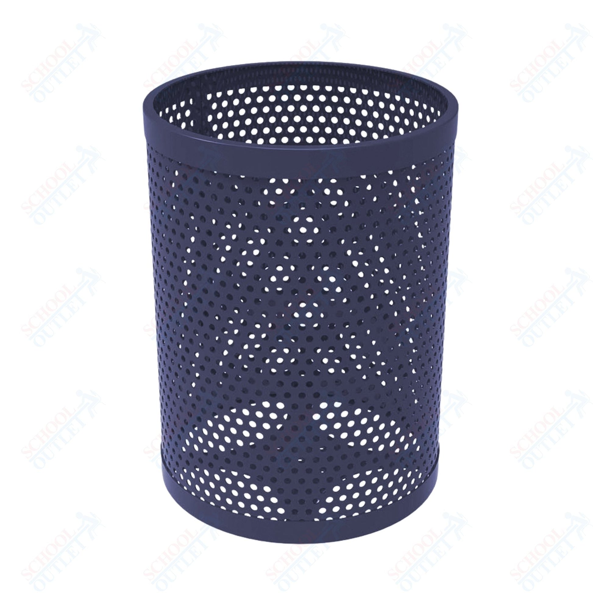 MyTcoat - 55 Gallon Metal Trash Receptacle 26" Diameter x 34" H (MYT - RRD55) - SchoolOutlet