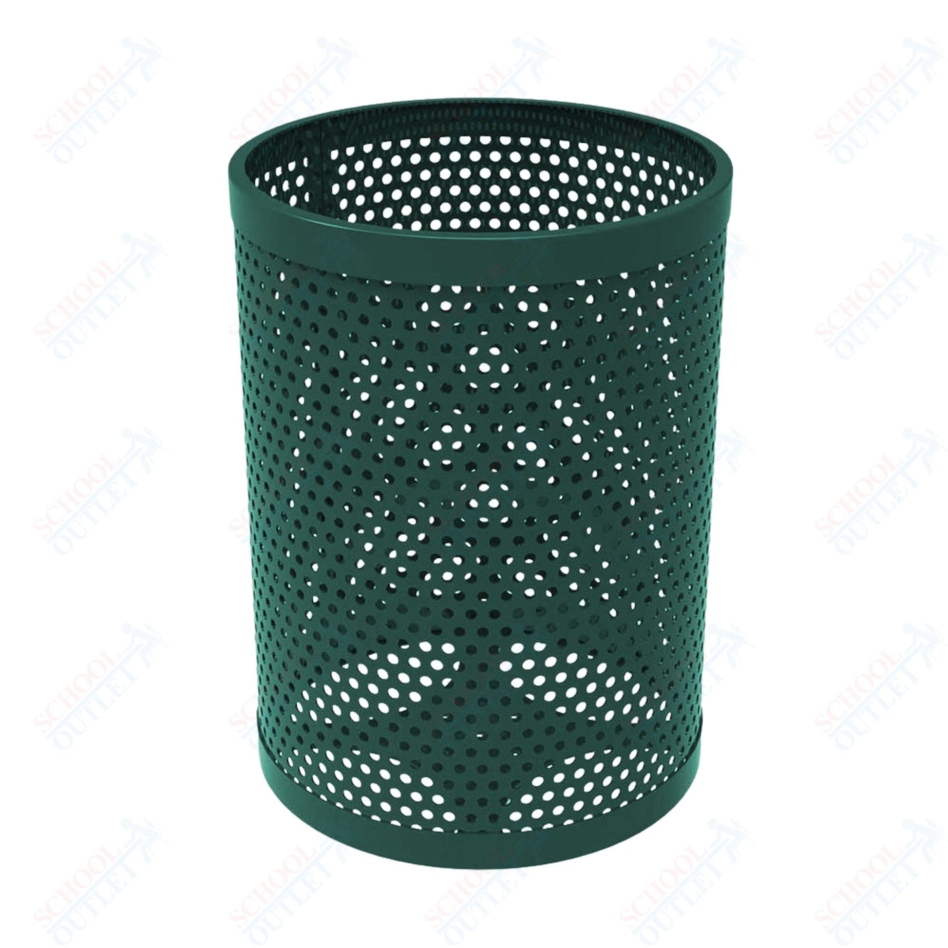 MyTcoat - 55 Gallon Metal Trash Receptacle 26" Diameter x 34" H (MYT - RRD55) - SchoolOutlet