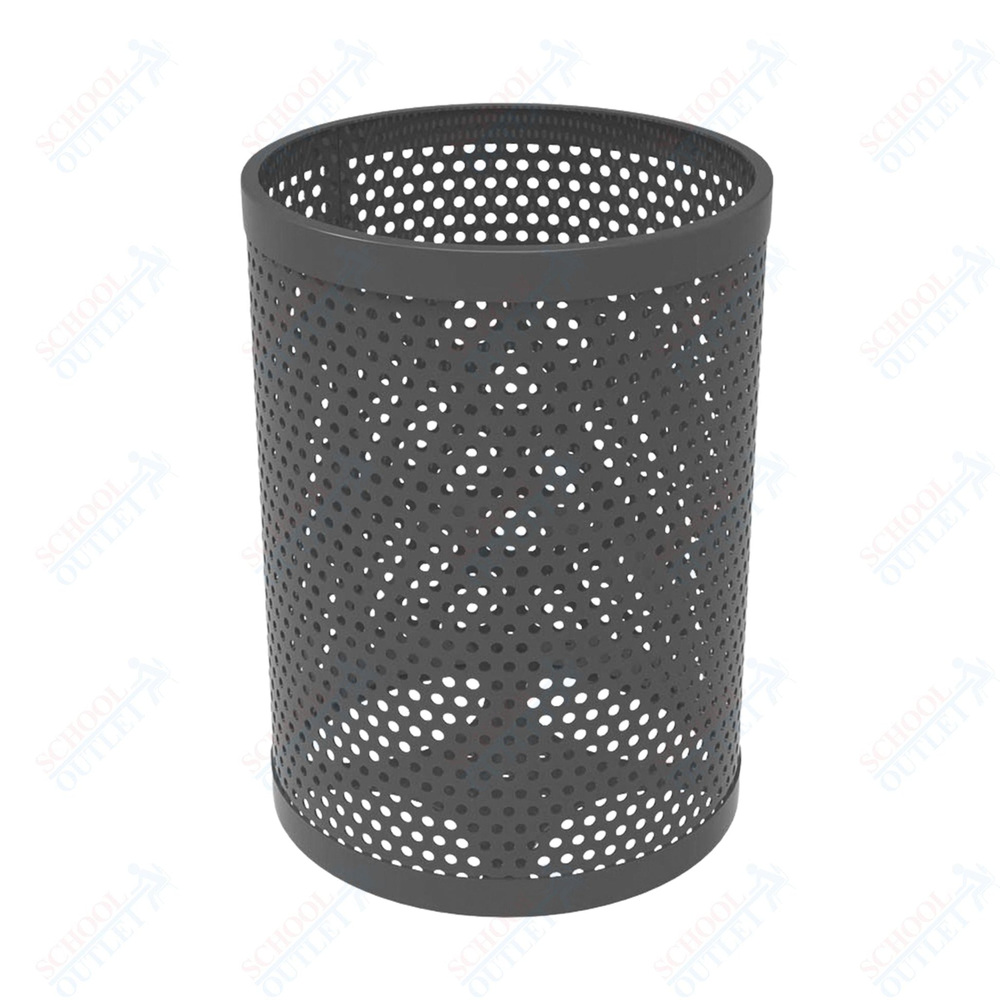 MyTcoat - 55 Gallon Metal Trash Receptacle 26" Diameter x 34" H (MYT - RRD55) - SchoolOutlet