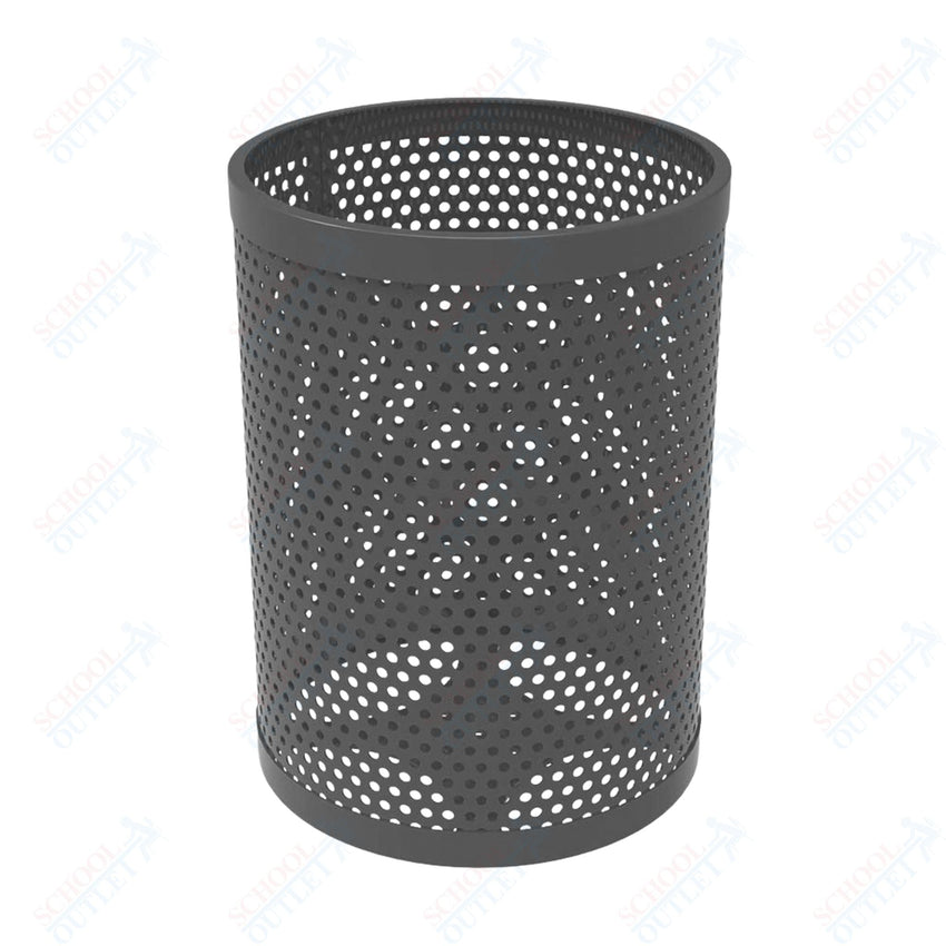 MyTcoat - 55 Gallon Metal Trash Receptacle 26" Diameter x 34" H (MYT - RRD55) - SchoolOutlet