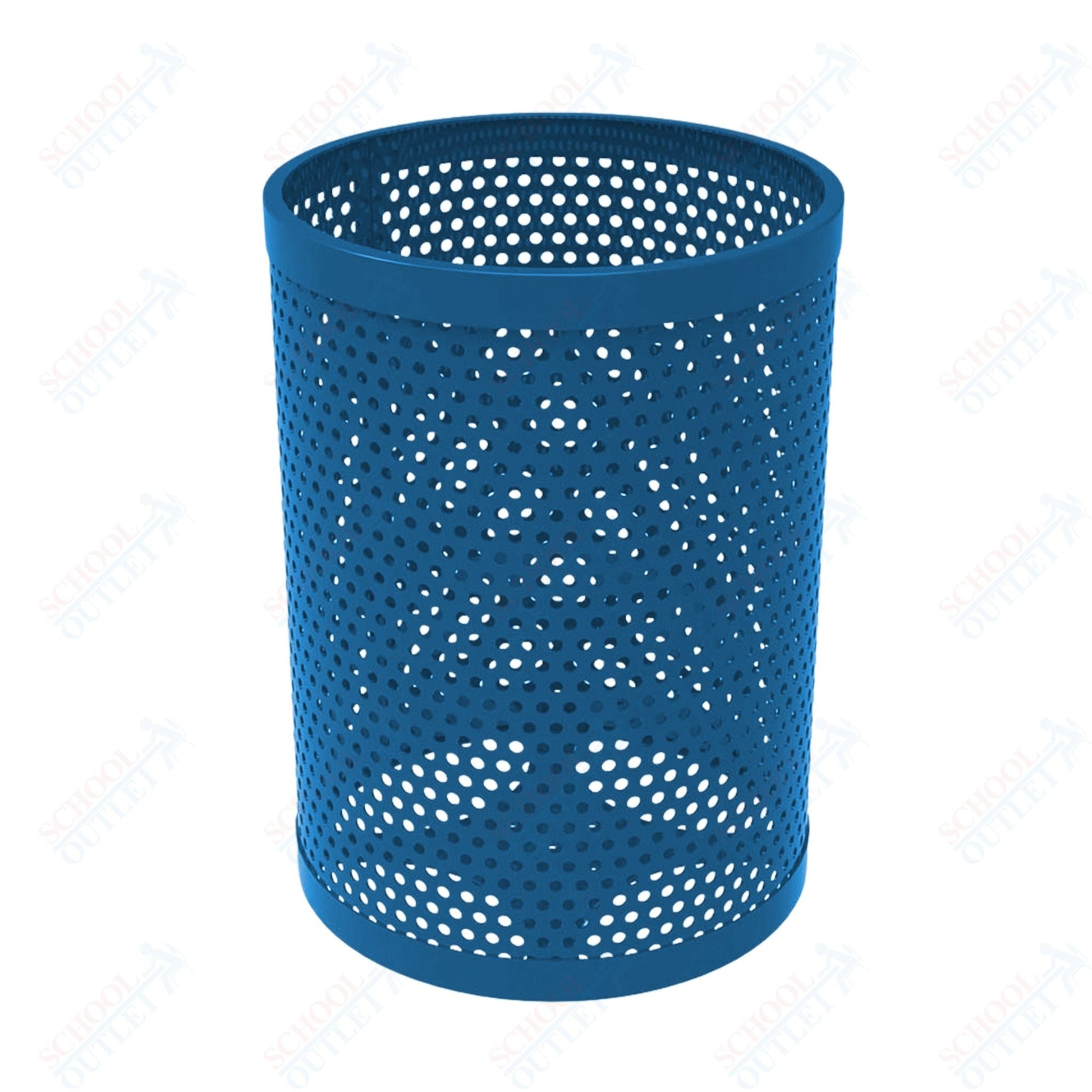 MyTcoat - 55 Gallon Metal Trash Receptacle 26" Diameter x 34" H (MYT - RRD55) - SchoolOutlet