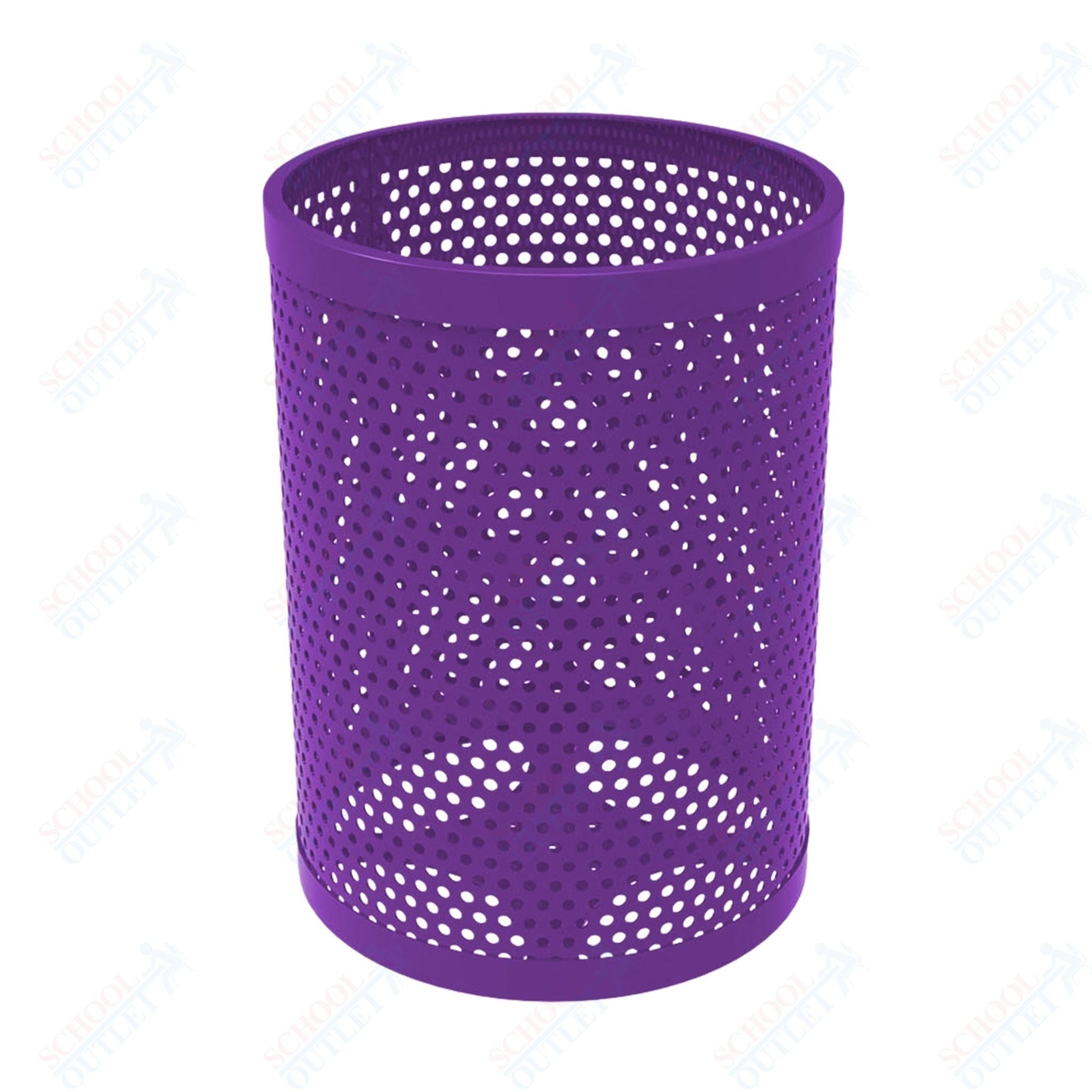 MyTcoat - 55 Gallon Metal Trash Receptacle 26" Diameter x 34" H (MYT - RRD55) - SchoolOutlet