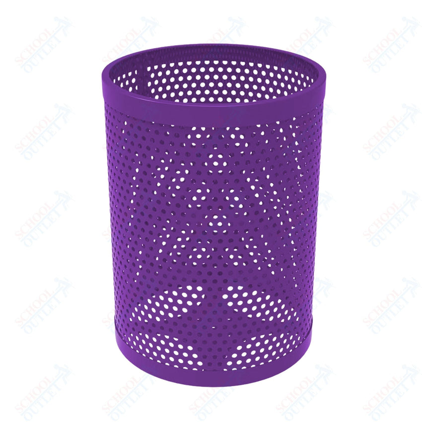 MyTcoat - 55 Gallon Metal Trash Receptacle 26" Diameter x 34" H (MYT - RRD55) - SchoolOutlet