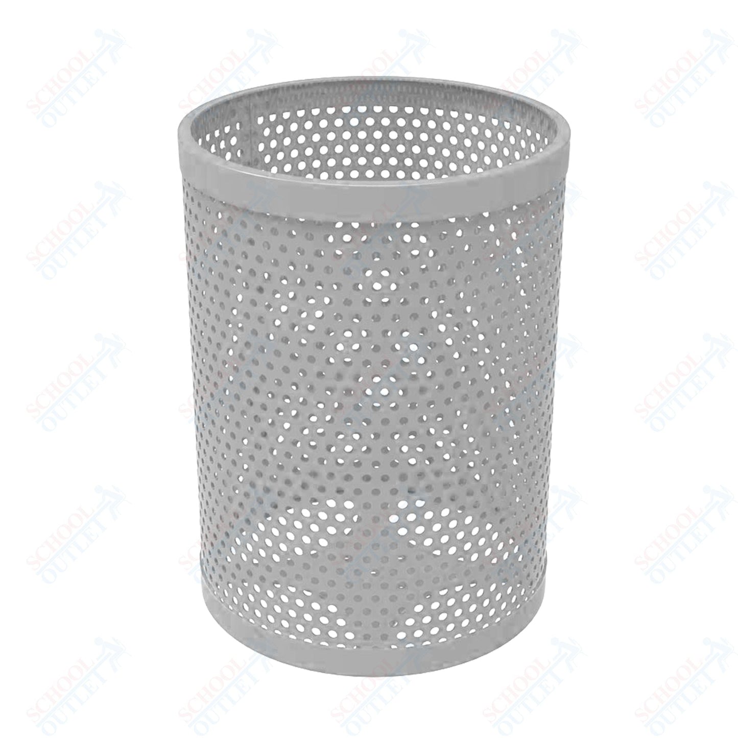MyTcoat - 55 Gallon Metal Trash Receptacle 26" Diameter x 34" H (MYT - RRD55) - SchoolOutlet