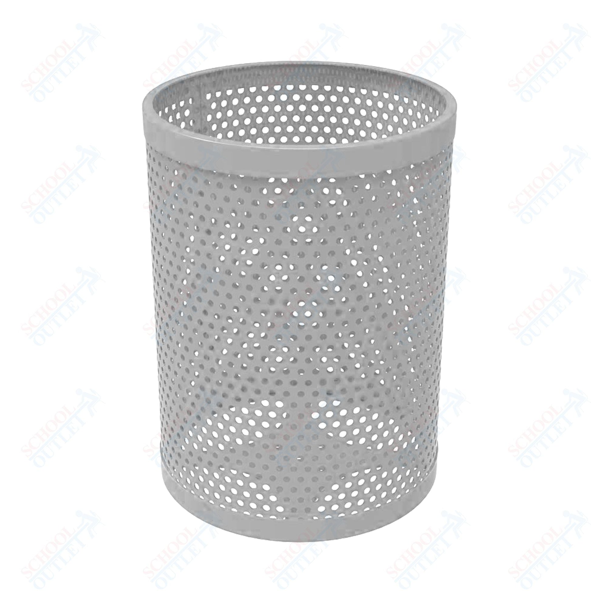 MyTcoat - 55 Gallon Metal Trash Receptacle 26" Diameter x 34" H (MYT - RRD55) - SchoolOutlet