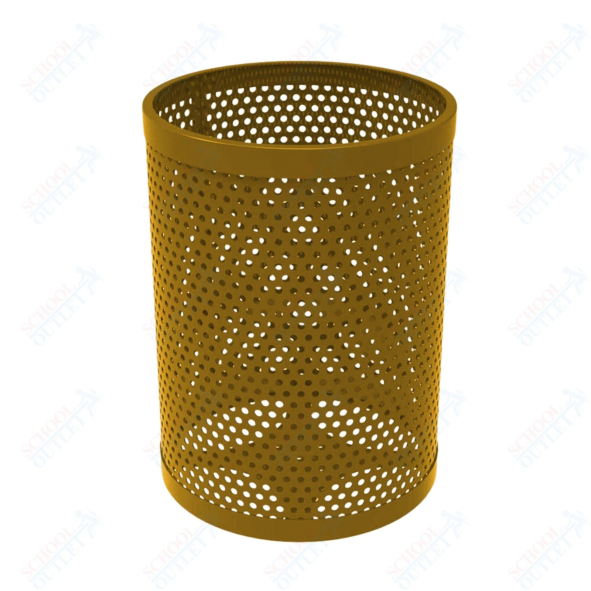 MyTcoat - 55 Gallon Metal Trash Receptacle 26" Diameter x 34" H (MYT - RRD55) - SchoolOutlet
