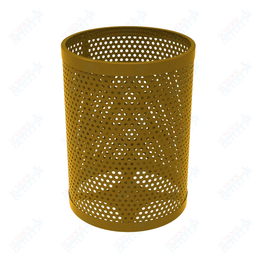 MyTcoat - 55 Gallon Metal Trash Receptacle 26" Diameter x 34" H (MYT - RRD55) - SchoolOutlet