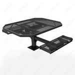 MyTcoat MYT - TOR46 - 17 - 012 46″ Octagon Pedestal Picnic Table with Rolled Seats and Surface Mount, 2 Seat and Alternate ADA Accessible (80.5