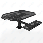 MyTcoat MYT - TOR46 - 17 - 012 46″ Octagon Pedestal Picnic Table with Rolled Seats and Surface Mount, 2 Seat and Alternate ADA Accessible (80.5