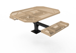 MyTcoat MYT-TOR46-17-012 46″ Octagon Pedestal Picnic Table with Rolled Seats and Surface Mount, 2 Seat and Alternate ADA Accessible (80.5