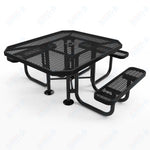 MyTcoat MYT - TOT46 46‰Û_ Octagon Portable Picnic Table with 3 Seat and ADA Accessible (77