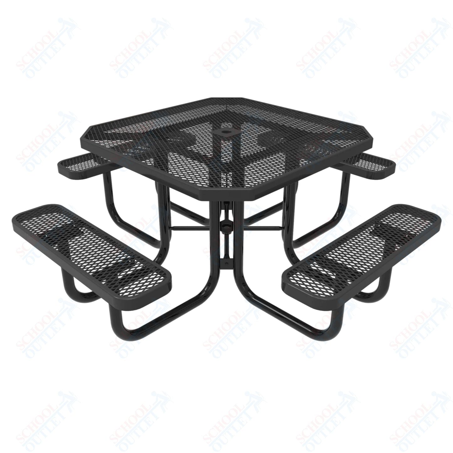 MyTcoat MYT - TOT46 46″ Octagon Portable Picnic Table (76"W x 76"D x 30"H) - SchoolOutlet