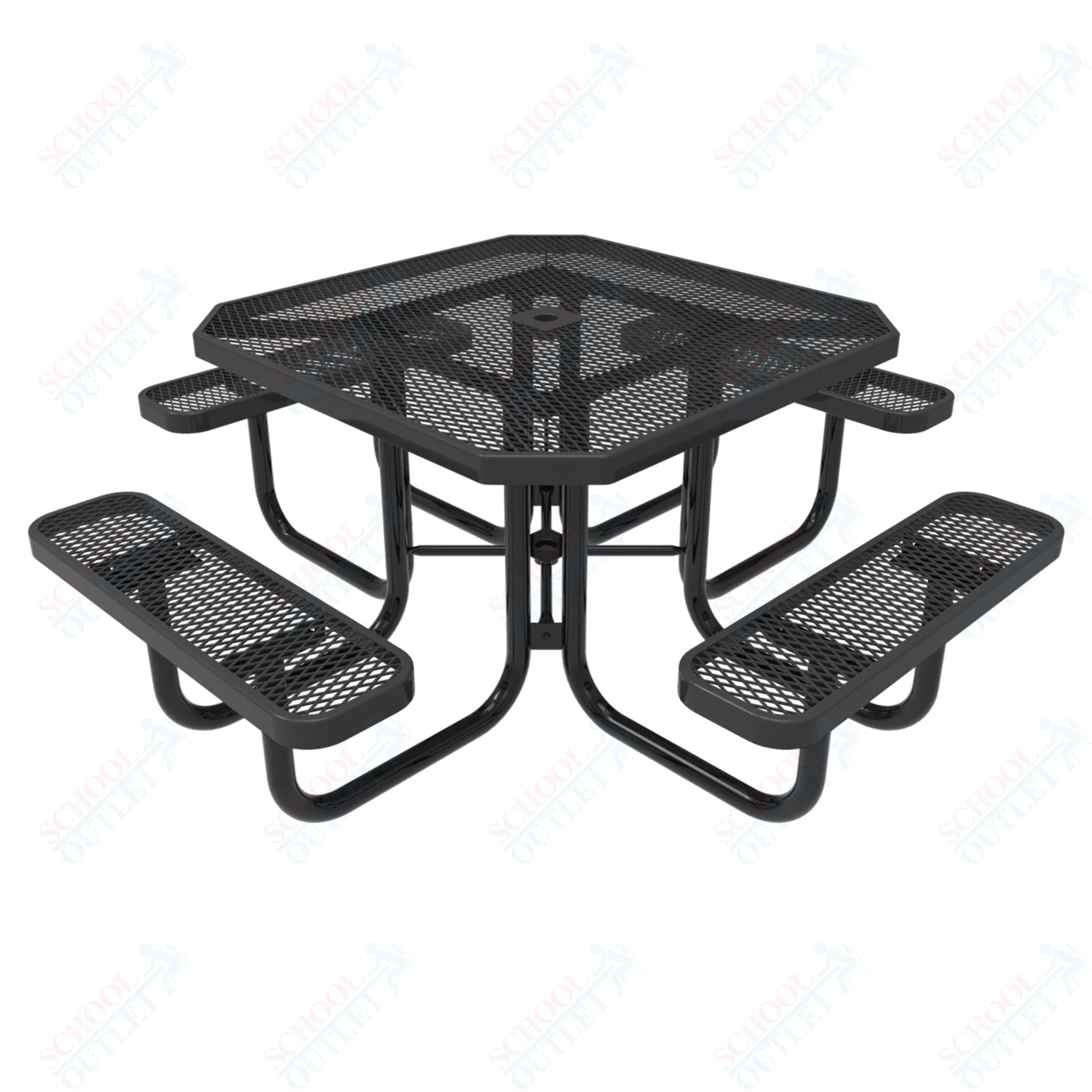 MyTcoat MYT - TOT46 46″ Octagon Portable Picnic Table (76"W x 76"D x 30"H) - SchoolOutlet