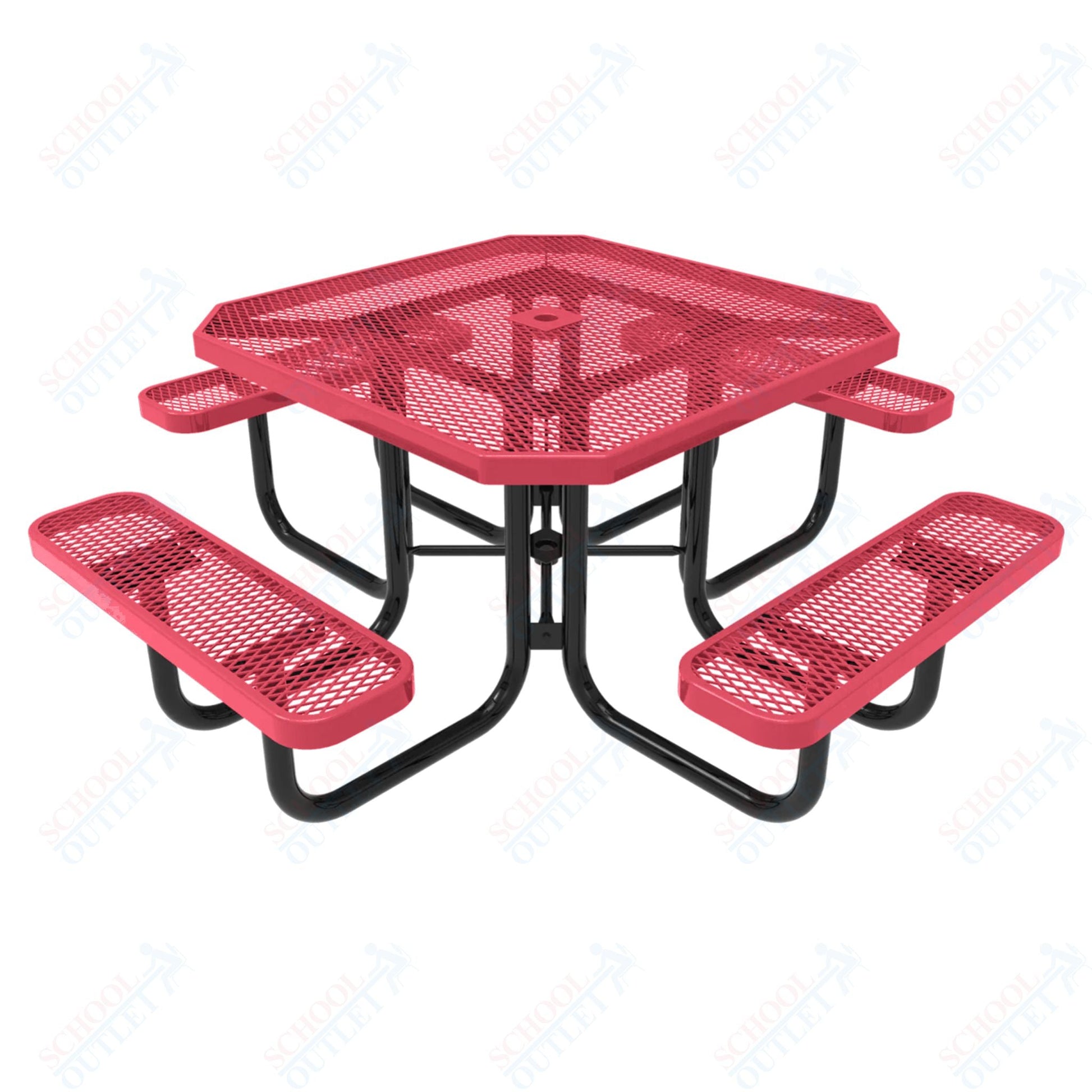 MyTcoat MYT - TOT46 46″ Octagon Portable Picnic Table (76"W x 76"D x 30"H) - SchoolOutlet