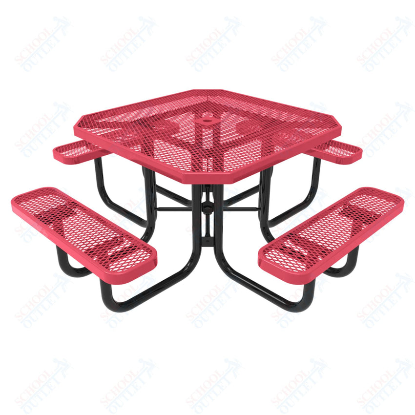 MyTcoat MYT - TOT46 46″ Octagon Portable Picnic Table (76"W x 76"D x 30"H) - SchoolOutlet