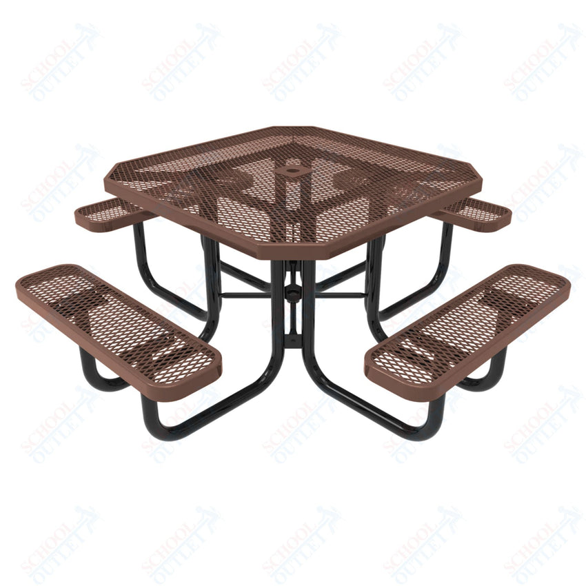 MyTcoat MYT - TOT46 46″ Octagon Portable Picnic Table (76"W x 76"D x 30"H) - SchoolOutlet