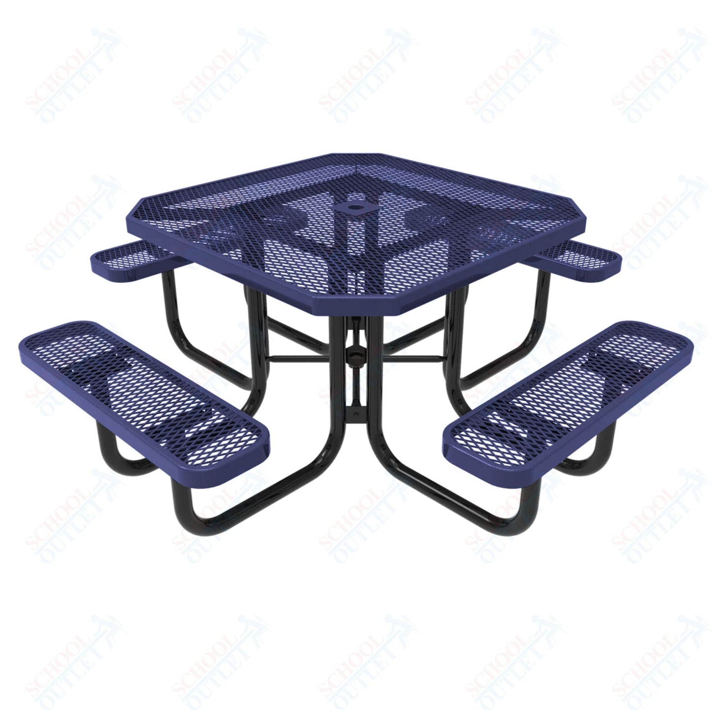 MyTcoat MYT - TOT46 46″ Octagon Portable Picnic Table (76"W x 76"D x 30"H) - SchoolOutlet