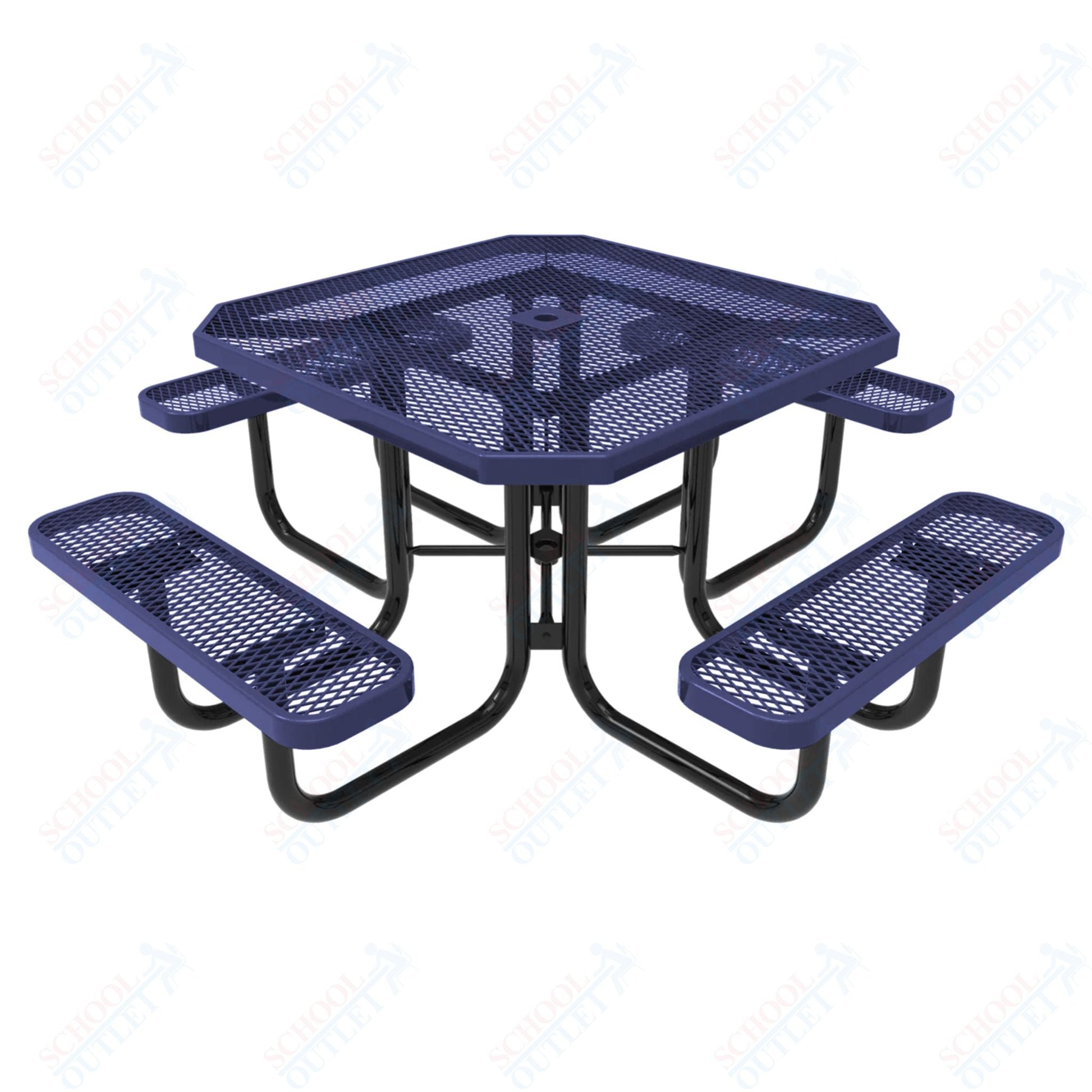 MyTcoat MYT - TOT46 46″ Octagon Portable Picnic Table (76"W x 76"D x 30"H) - SchoolOutlet