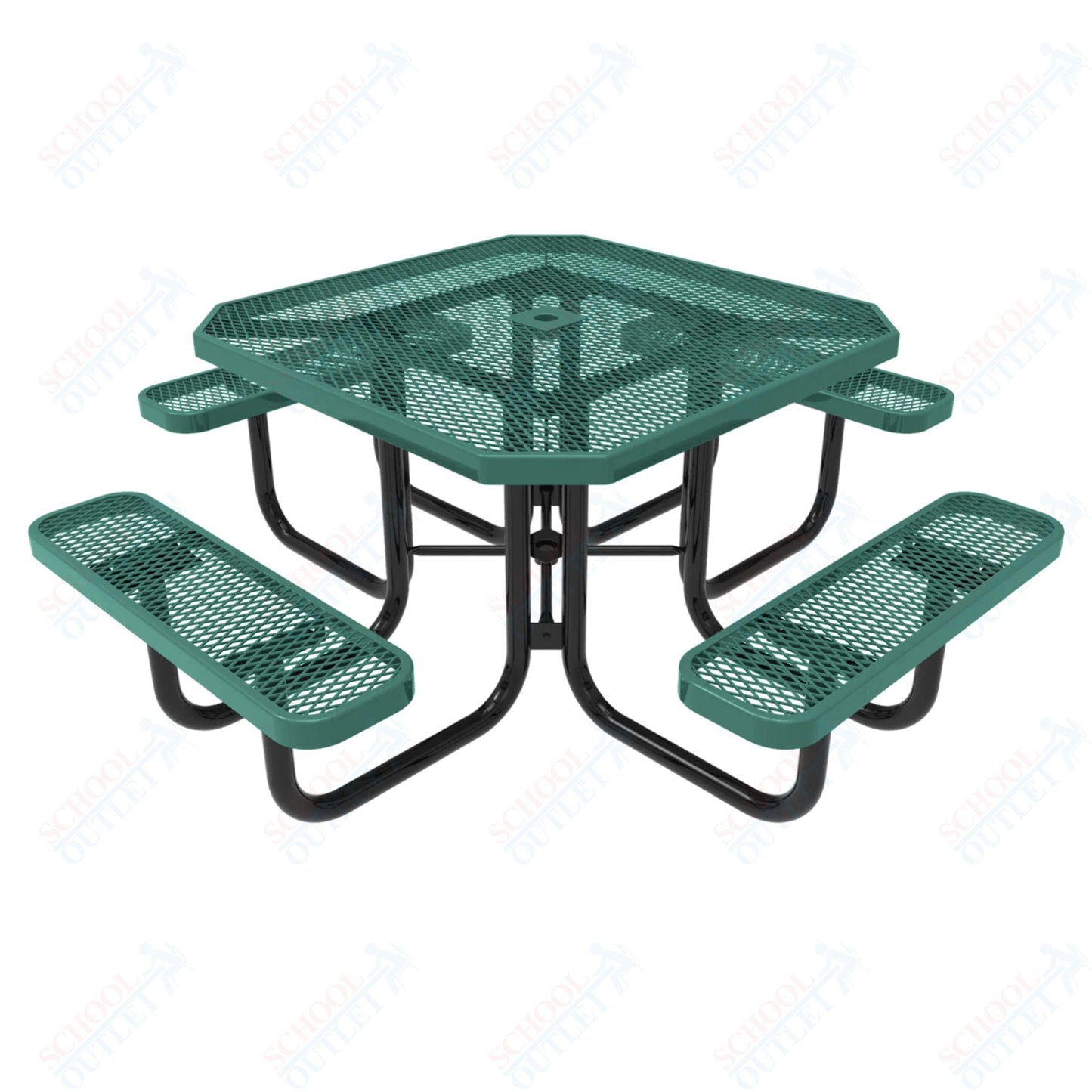 MyTcoat MYT - TOT46 46″ Octagon Portable Picnic Table (76"W x 76"D x 30"H) - SchoolOutlet