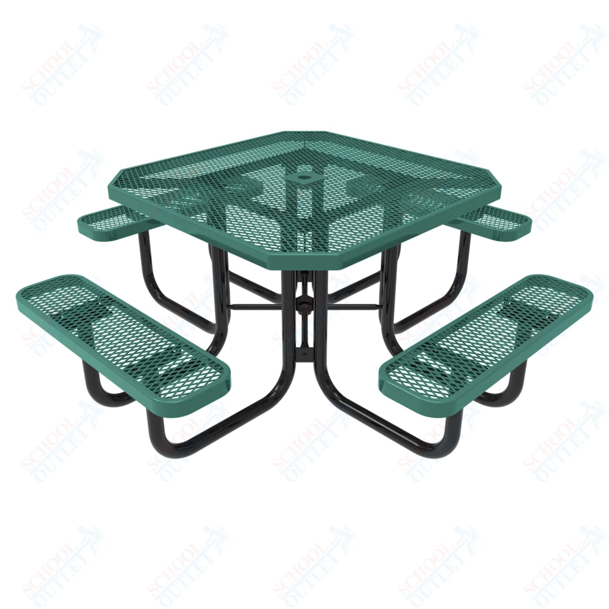 MyTcoat MYT - TOT46 46″ Octagon Portable Picnic Table (76"W x 76"D x 30"H) - SchoolOutlet